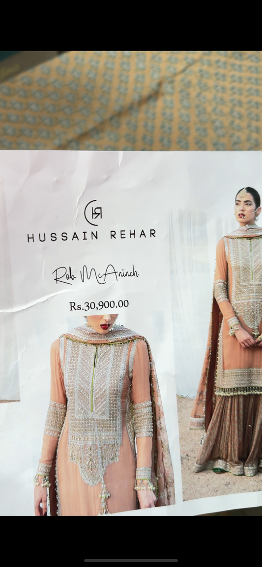 Hussain Rehar Chiffon Garara dress